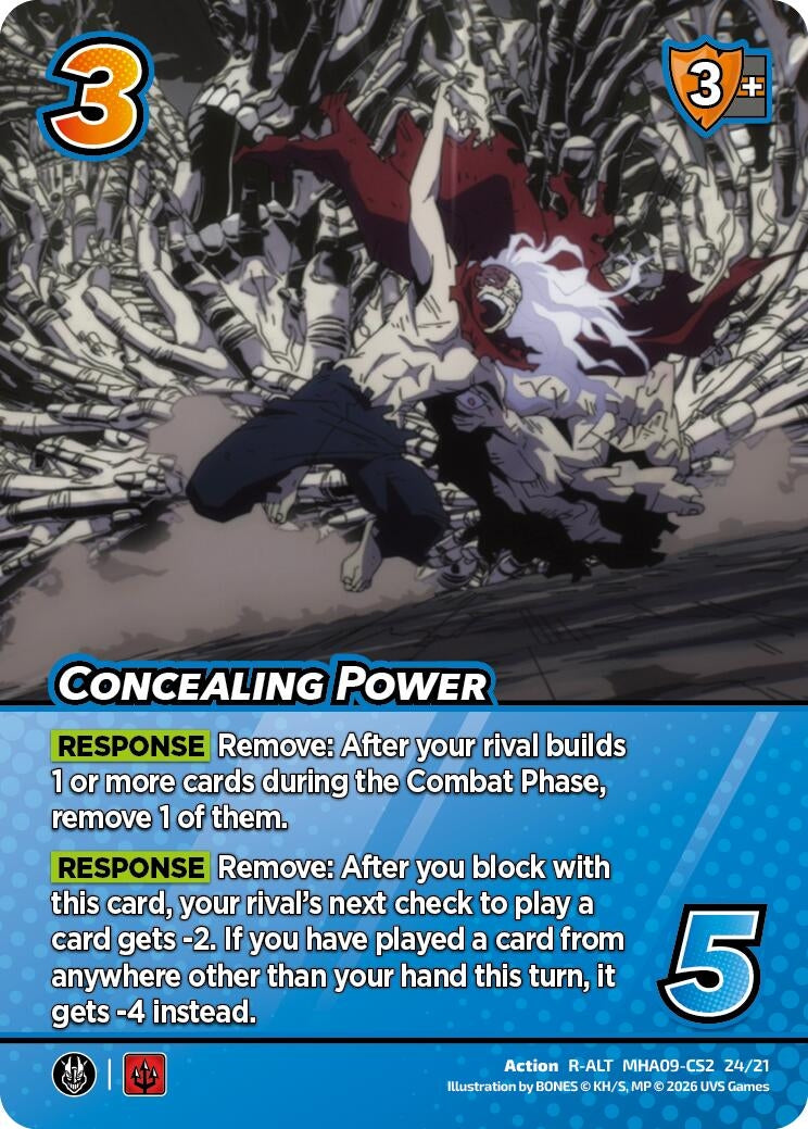 Image for Concealing Power (Alternative Art) (MHA09-CS2 3/21) (Challenger Series: My Hero Academia - Final Battle) - UniVersus