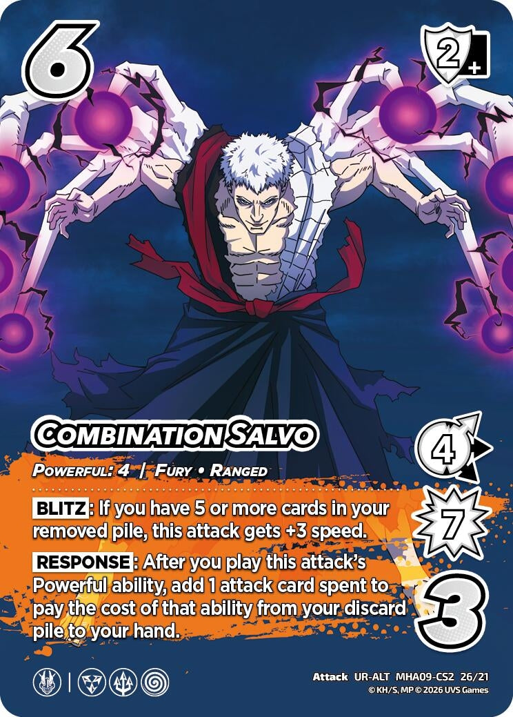Image for Combination Salvo (Alternative Art) (MHA09-CS2 8/21) (Challenger Series: My Hero Academia - Final Battle) - UniVersus