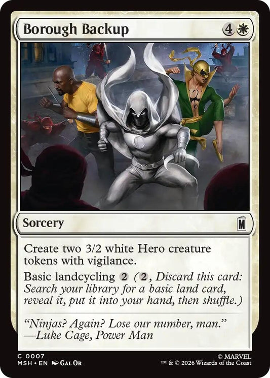 Image for Borough Backup (7) (Marvel Super Heroes) - Magic: The Gathering