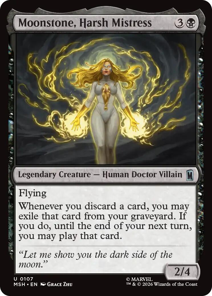 Image for Moonstone, Harsh Mistress (107) (Marvel Super Heroes) - Magic: The Gathering