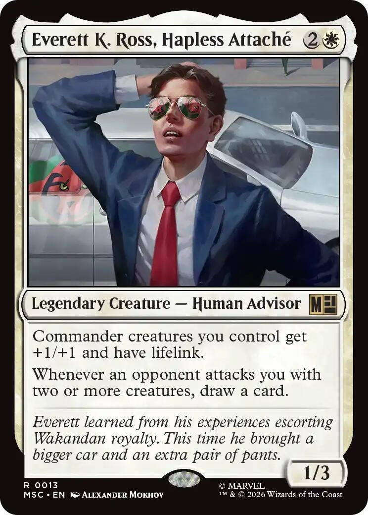 Image for Everett K. Ross, Hapless Attache (13) (Commander: Marvel Super Heroes) - Magic: The Gathering