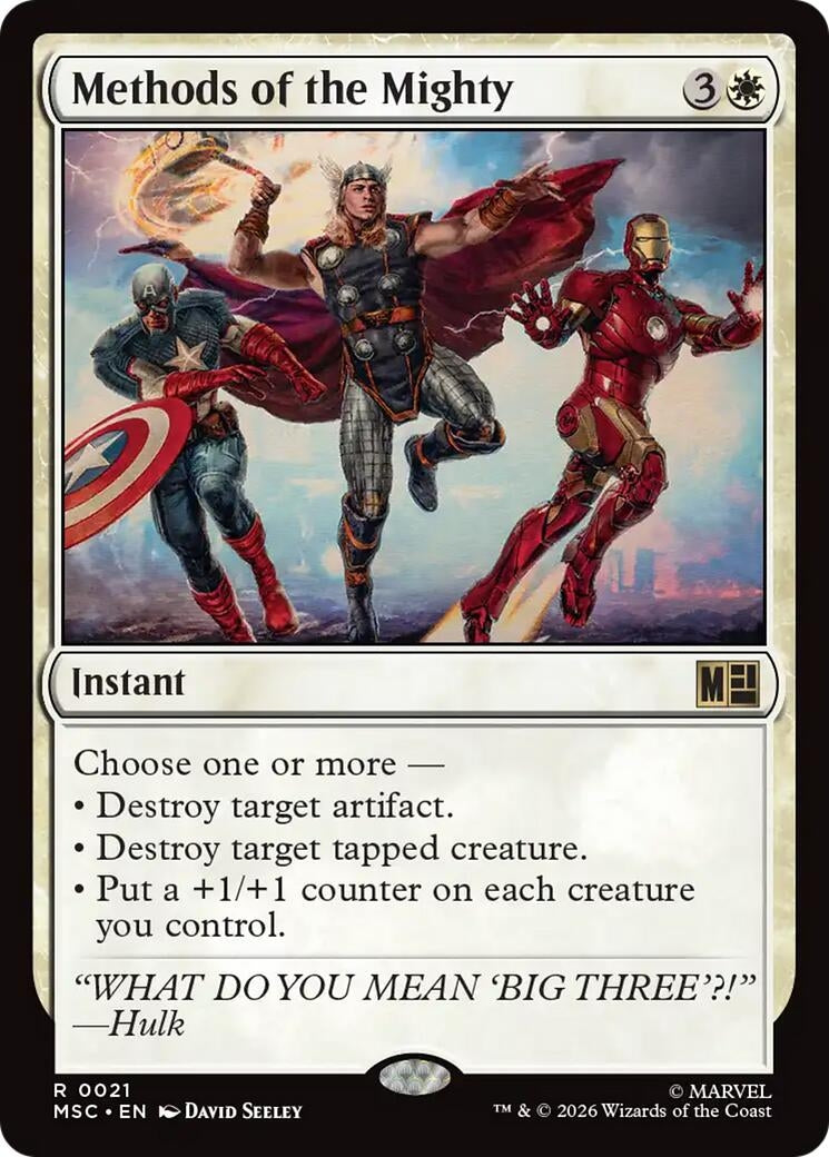 Image for Methods of the Mighty (21) (Commander: Marvel Super Heroes) - Magic: The Gathering