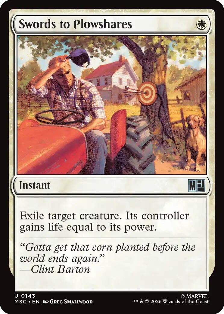 Image for Swords to Plowshares (143) (Commander: Marvel Super Heroes) - Magic: The Gathering