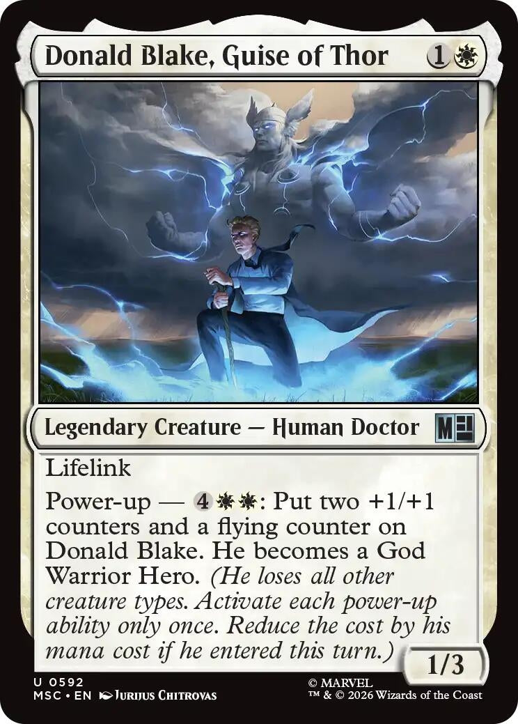 Image for Donald Blake, Guise of Thor (592) (Commander: Marvel Super Heroes) - Magic: The Gathering