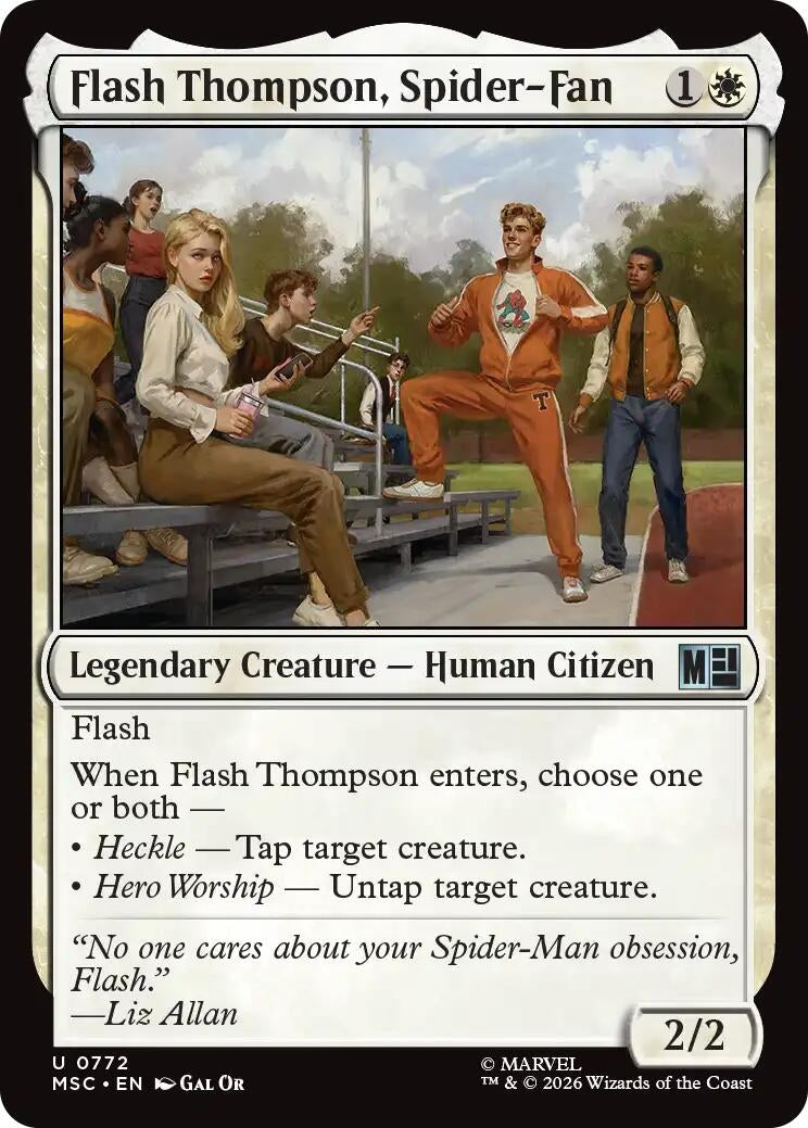 Image for Flash Thompson, Spider-Fan (772) (Commander: Marvel Super Heroes) - Magic: The Gathering