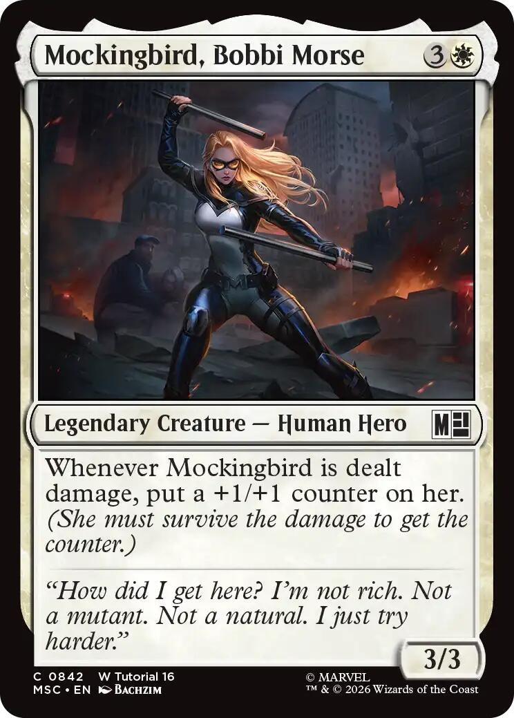 Image for Mockingbird, Bobbi Morse (0842) (842) (Commander: Marvel Super Heroes) - Magic: The Gathering