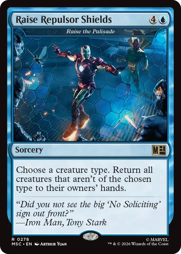 Image for Raise Repulsor Shields - Raise the Palisade (278) (Commander: Marvel Super Heroes) - Magic: The Gathering