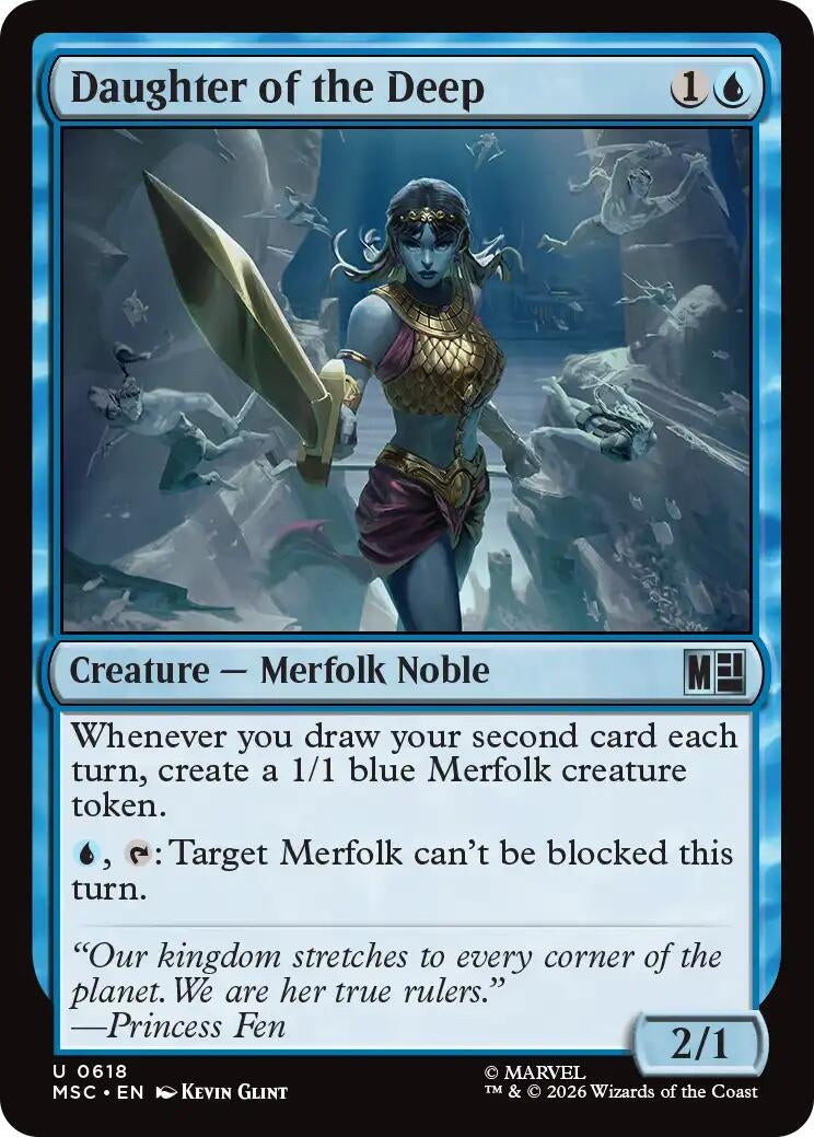Image for Daughter of the Deep (618) (Commander: Marvel Super Heroes) - Magic: The Gathering