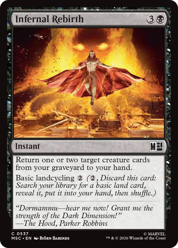 Image for Infernal Rebirth (537) (Commander: Marvel Super Heroes) - Magic: The Gathering