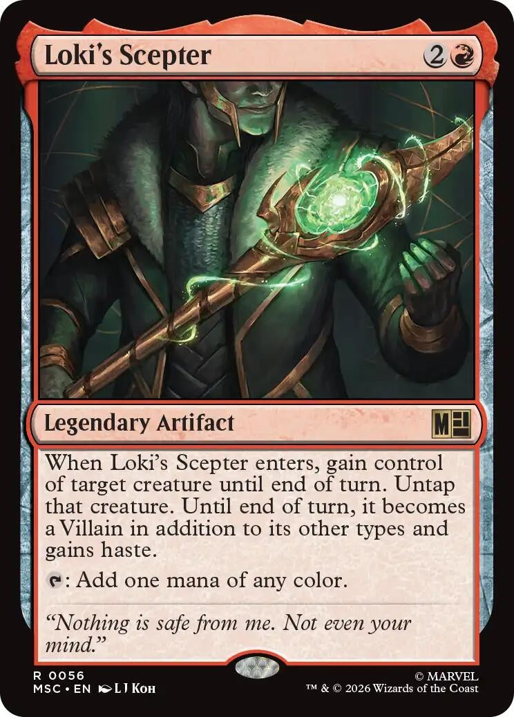 Image for Loki's Scepter (56) (Commander: Marvel Super Heroes) - Magic: The Gathering