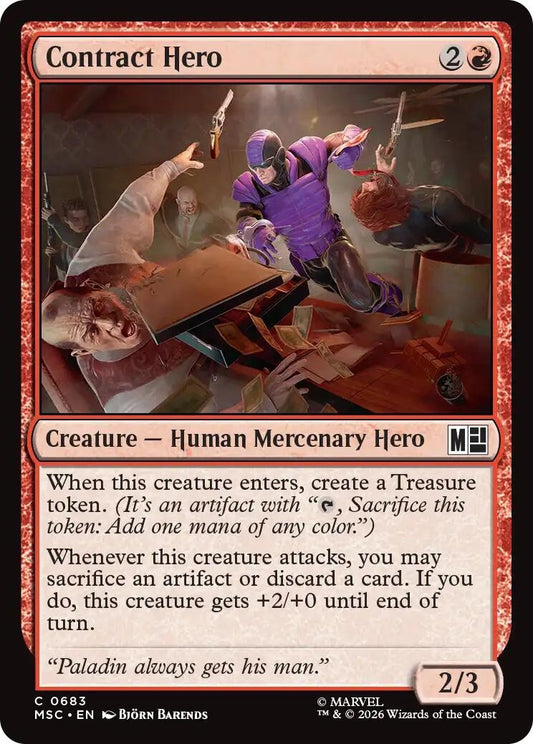 Image for Contract Hero (683) (Commander: Marvel Super Heroes) - Magic: The Gathering