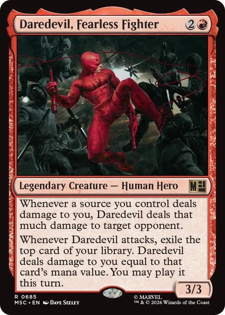 Image for Daredevil, Fearless Fighter (685) (Commander: Marvel Super Heroes) - Magic: The Gathering