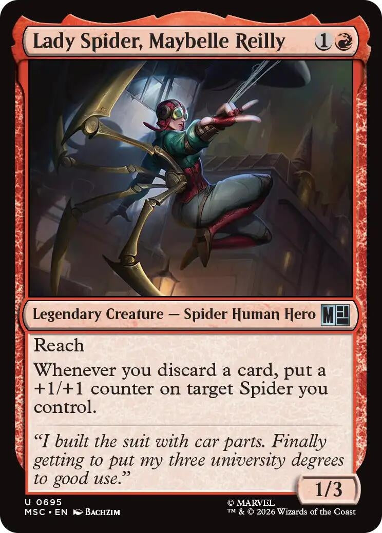 Image for Lady Spider, Maybelle Reilly (695) (Commander: Marvel Super Heroes) - Magic: The Gathering
