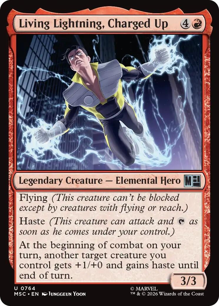 Image for Living Lightning, Charged Up (764) (Commander: Marvel Super Heroes) - Magic: The Gathering