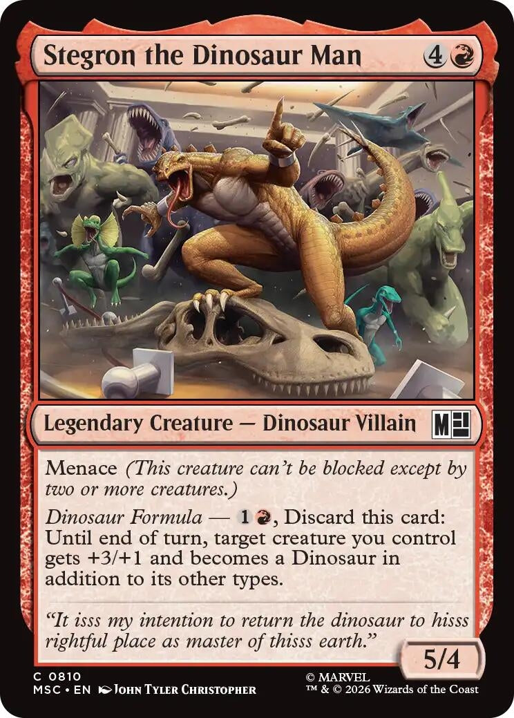 Image for Stegron the Dinosaur Man (810) (Commander: Marvel Super Heroes) - Magic: The Gathering