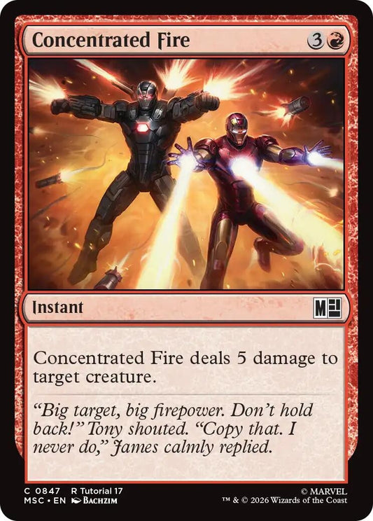Image for Concentrated Fire (0847) (847) (Commander: Marvel Super Heroes) - Magic: The Gathering