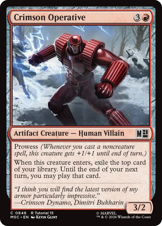 Image for Crimson Operative (848) (Commander: Marvel Super Heroes) - Magic: The Gathering