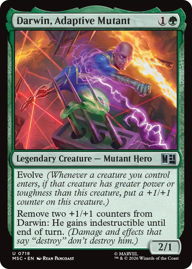 Image for Darwin, Adaptive Mutant (718) (Commander: Marvel Super Heroes) - Magic: The Gathering