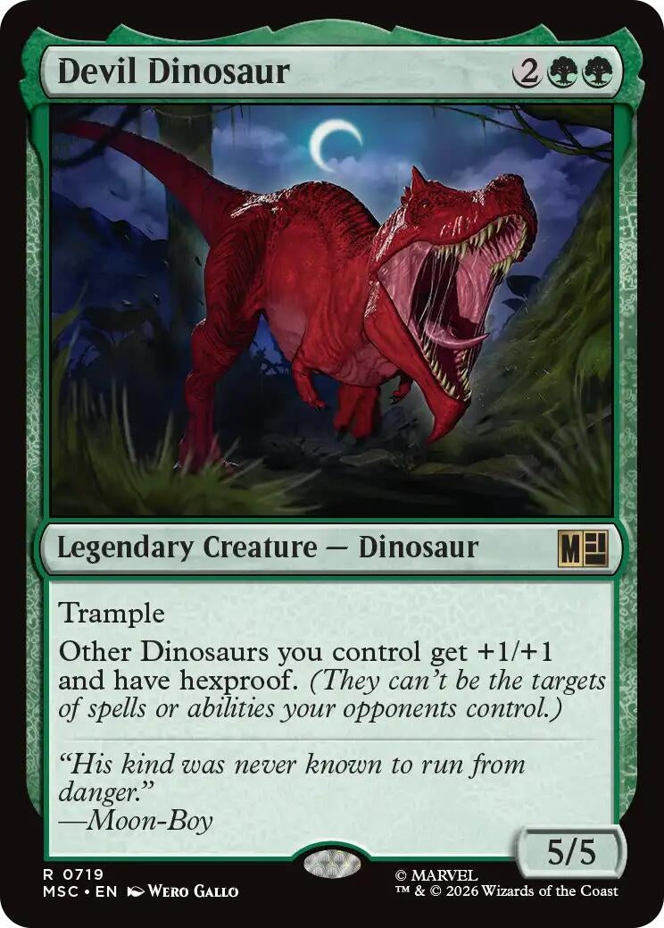 Image for Devil Dinosaur (719) (Commander: Marvel Super Heroes) - Magic: The Gathering
