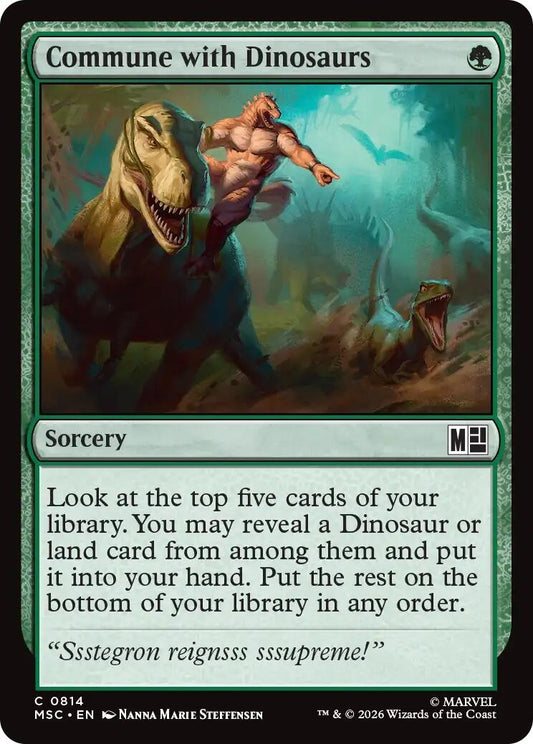 Image for Commune with Dinosaurs (814) (Commander: Marvel Super Heroes) - Magic: The Gathering