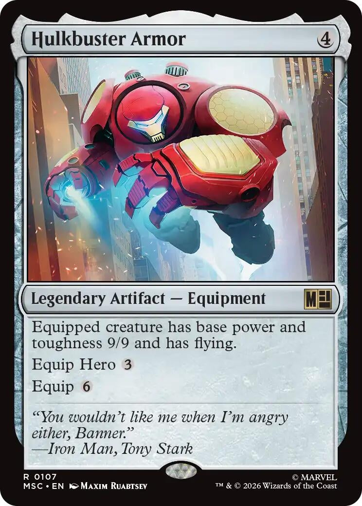Image for Hulkbuster Armor (107) (Commander: Marvel Super Heroes) - Magic: The Gathering