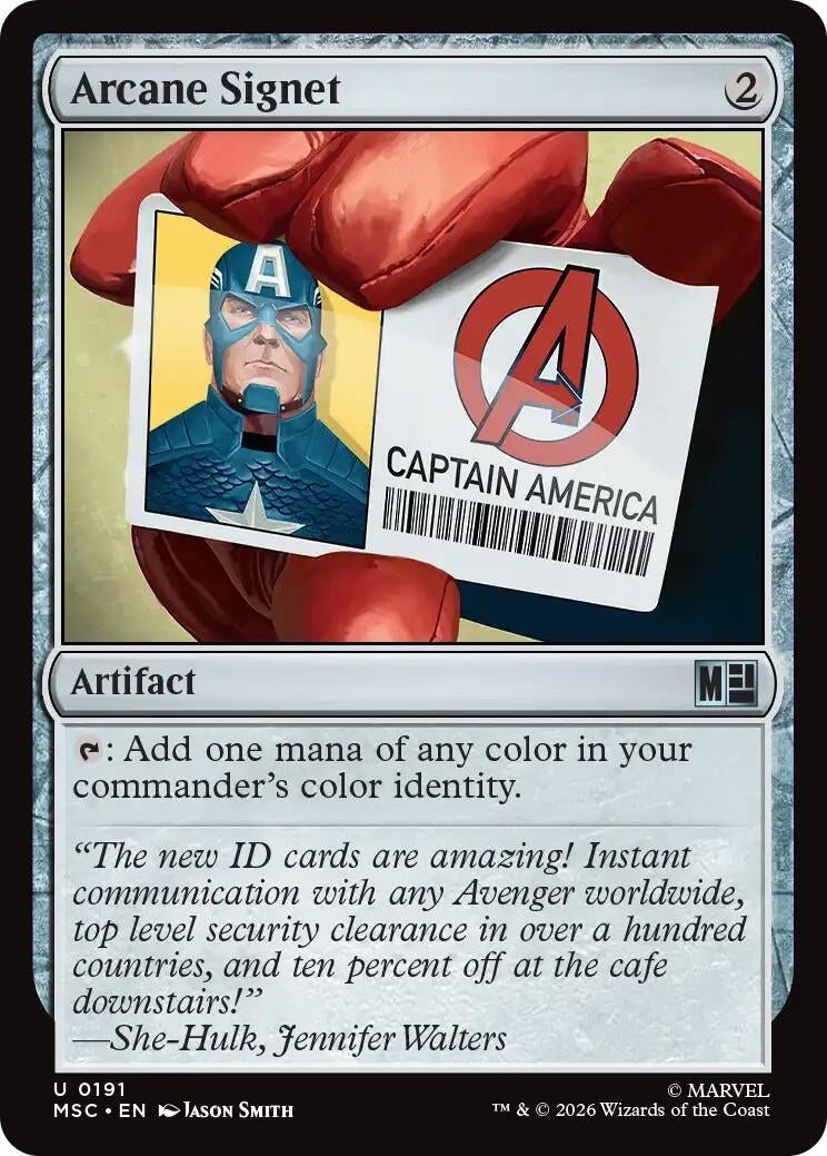 Image for Arcane Signet (0191) (191) (Commander: Marvel Super Heroes) - Magic: The Gathering