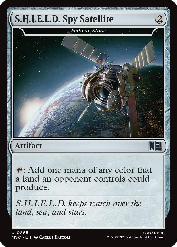 Image for S.H.I.E.L.D. Spy Satellite - Fellwar Stone (285) (Commander: Marvel Super Heroes) - Magic: The Gathering