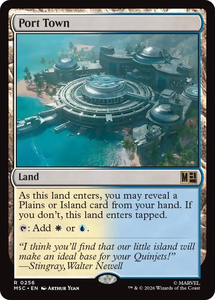 Image for Port Town (256) (Commander: Marvel Super Heroes) - Magic: The Gathering