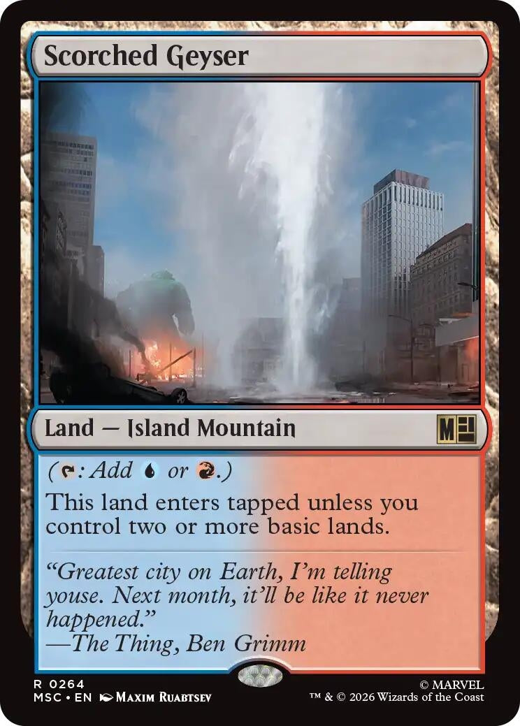 Image for Scorched Geyser (264) (Commander: Marvel Super Heroes) - Magic: The Gathering