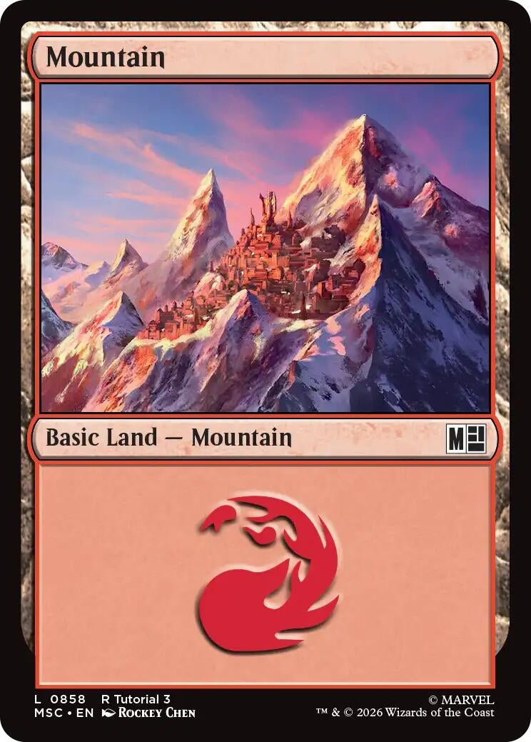 Image for Mountain (0858) (858) (Commander: Marvel Super Heroes) - Magic: The Gathering