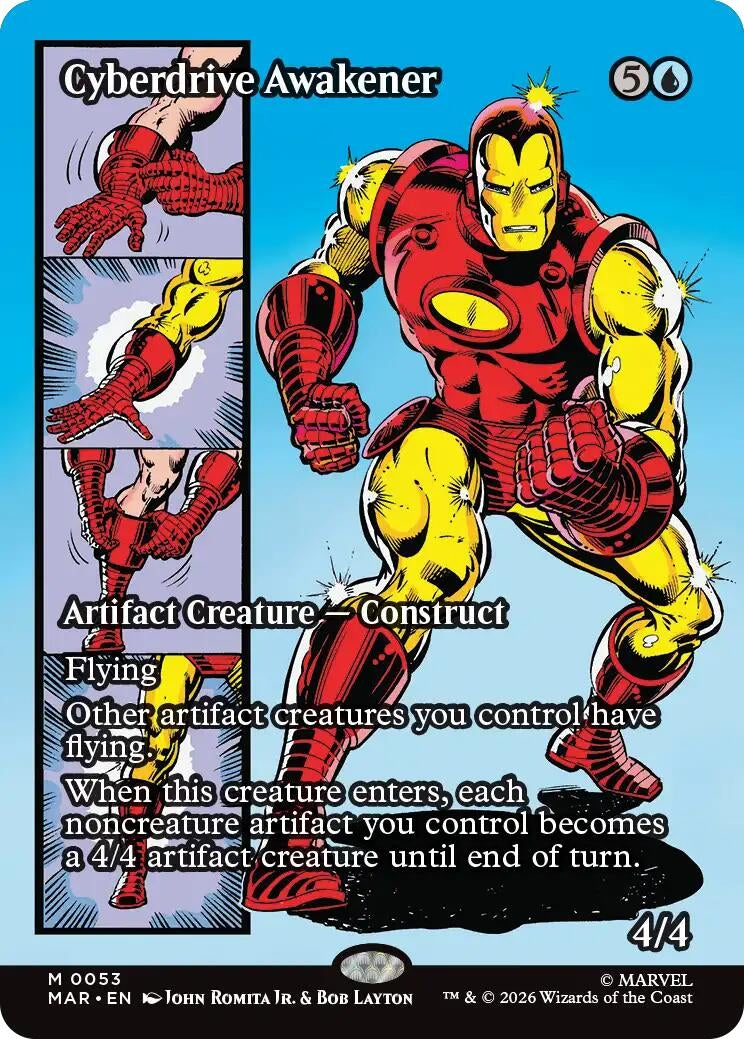 Image for Cyberdrive Awakener (Borderless) (53) (Marvel Universe Eternal-Legal) (MAR) - Magic: The Gathering