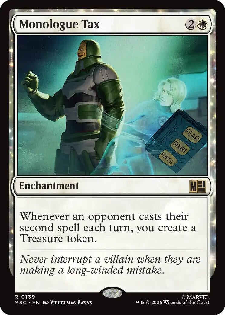 Image for Monologue Tax (139) (Commander: Marvel Super Heroes) - Magic: The Gathering