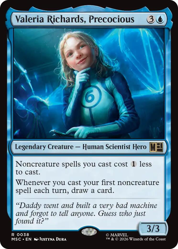 Image for Valeria Richards, Precocious (38) (Commander: Marvel Super Heroes) - Magic: The Gathering
