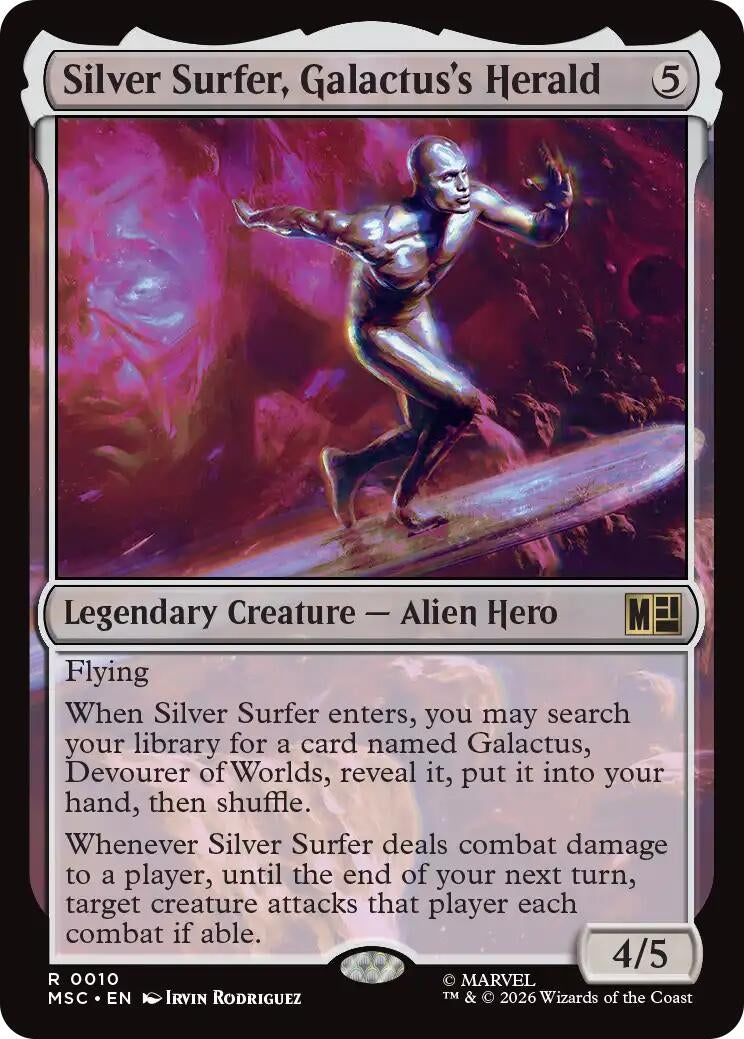 Image for Silver Surfer, Galactus's Herald (10) (Commander: Marvel Super Heroes) - Magic: The Gathering