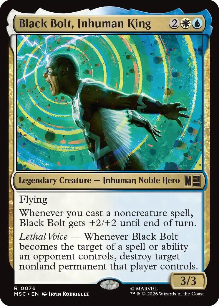 Image for Black Bolt, Inhuman King (76) (Commander: Marvel Super Heroes) - Magic: The Gathering
