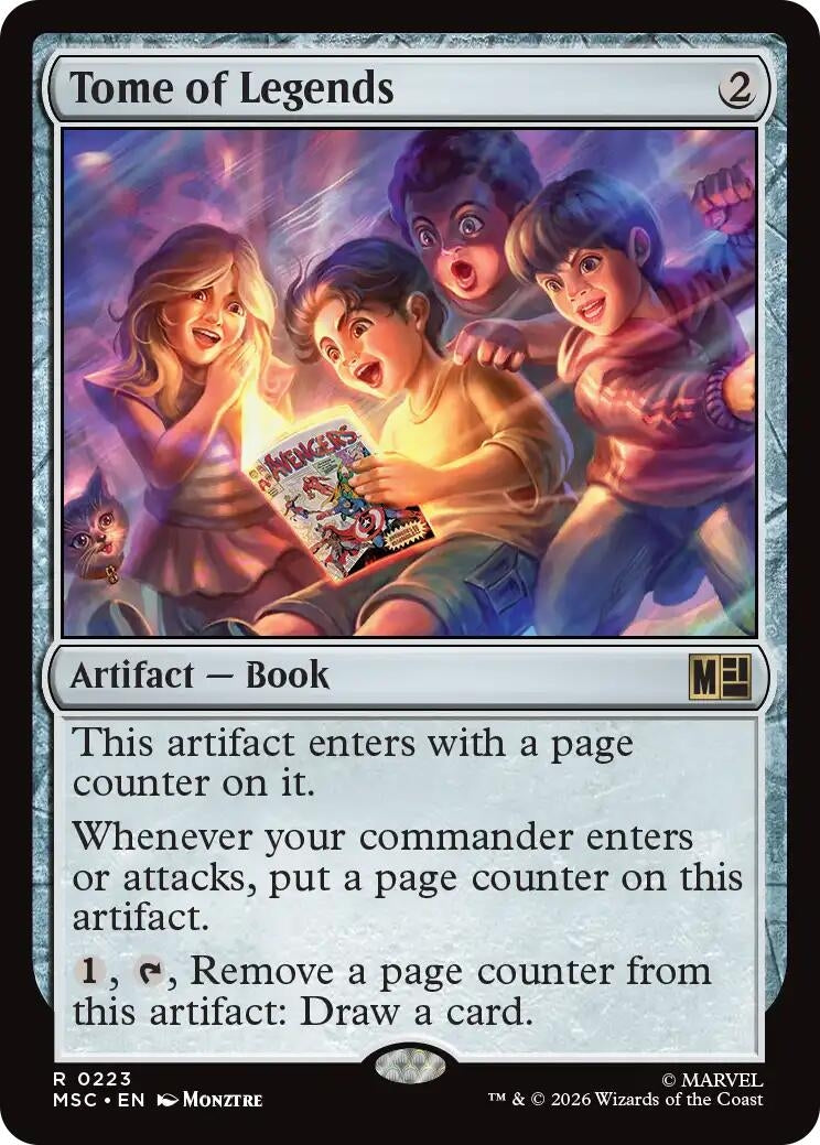 Image for Tome of Legends (Surge Foil) (223) (Commander: Marvel Super Heroes) - Magic: The Gathering