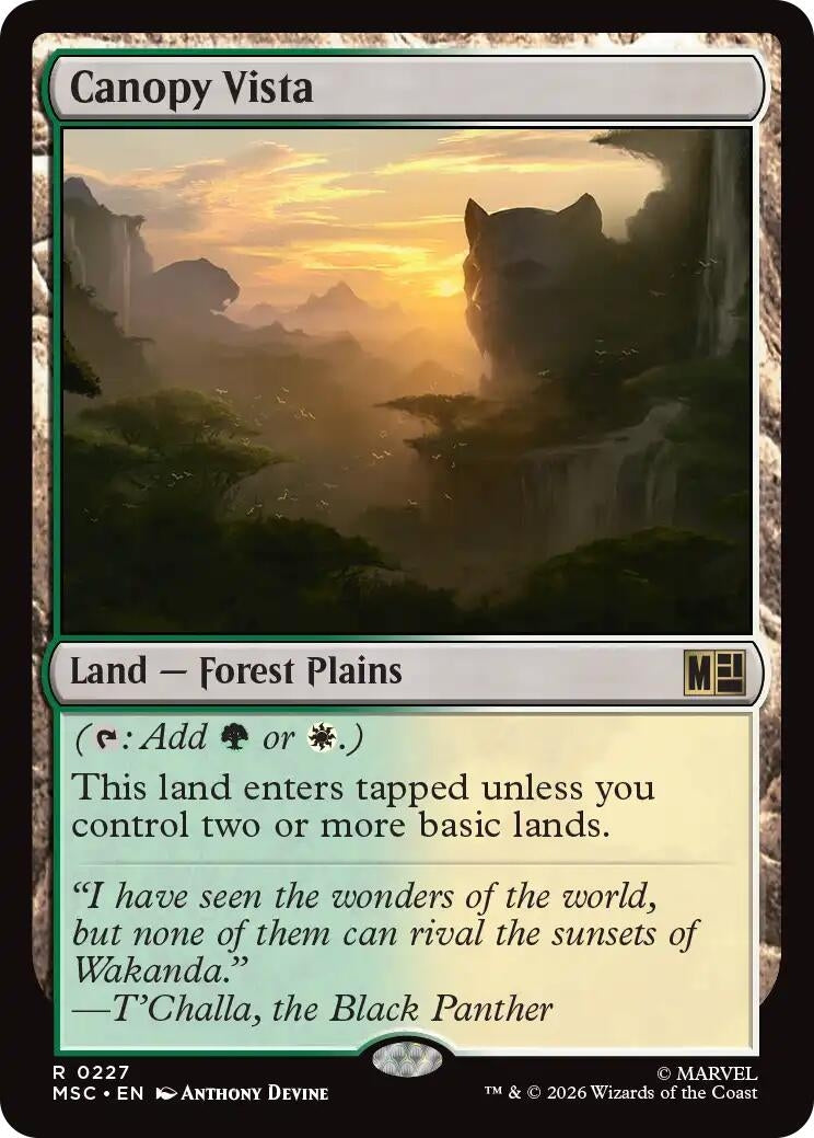 Image for Canopy Vista (227) (Commander: Marvel Super Heroes) - Magic: The Gathering