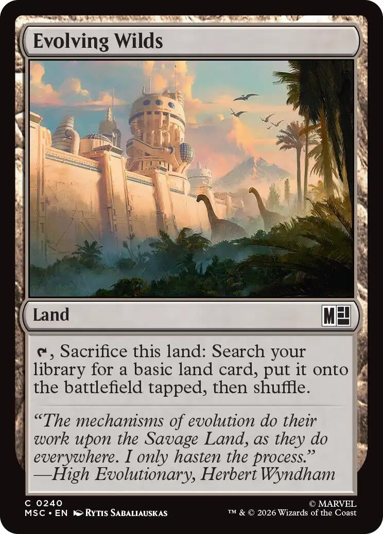 Image for Evolving Wilds (Surge Foil) (240) (Commander: Marvel Super Heroes) - Magic: The Gathering