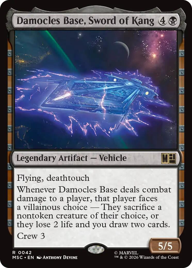 Image for Damocles Base, Sword of Kang (42) (Commander: Marvel Super Heroes) - Magic: The Gathering