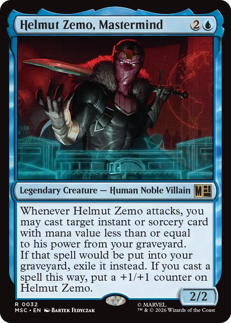 Image for Helmut Zemo, Mastermind (Surge Foil) (32) (Commander: Marvel Super Heroes) - Magic: The Gathering