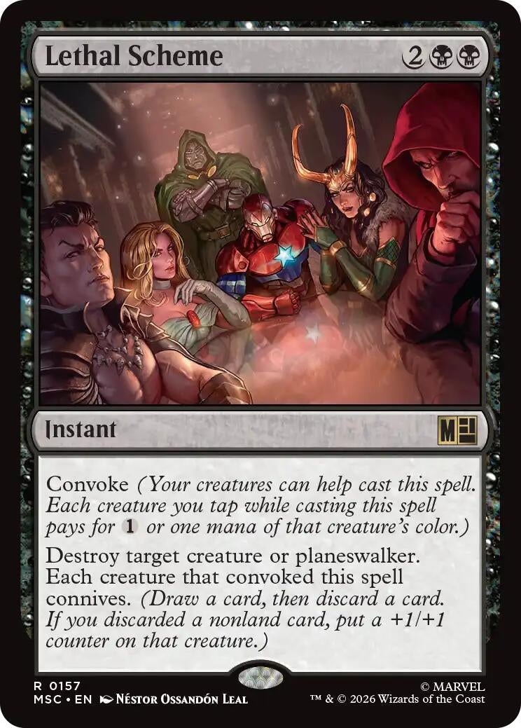 Image for Lethal Scheme (Surge Foil) (157) (Commander: Marvel Super Heroes) - Magic: The Gathering