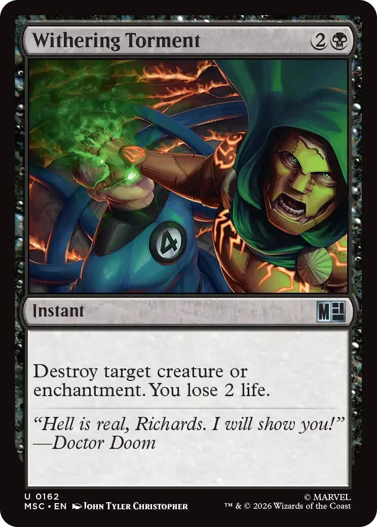 Image for Withering Torment (162) (Commander: Marvel Super Heroes) - Magic: The Gathering