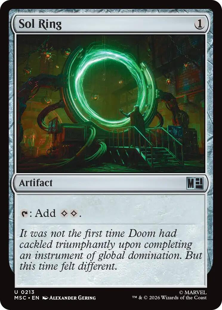 Image for Sol Ring (0213) (Surge Foil) (213) (Commander: Marvel Super Heroes) - Magic: The Gathering