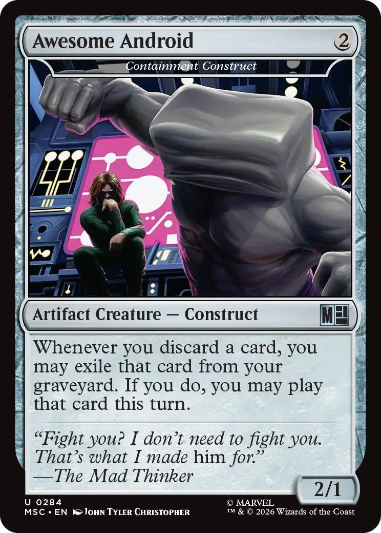 Image for Awesome Android - Containment Construct (284) (Commander: Marvel Super Heroes) - Magic: The Gathering