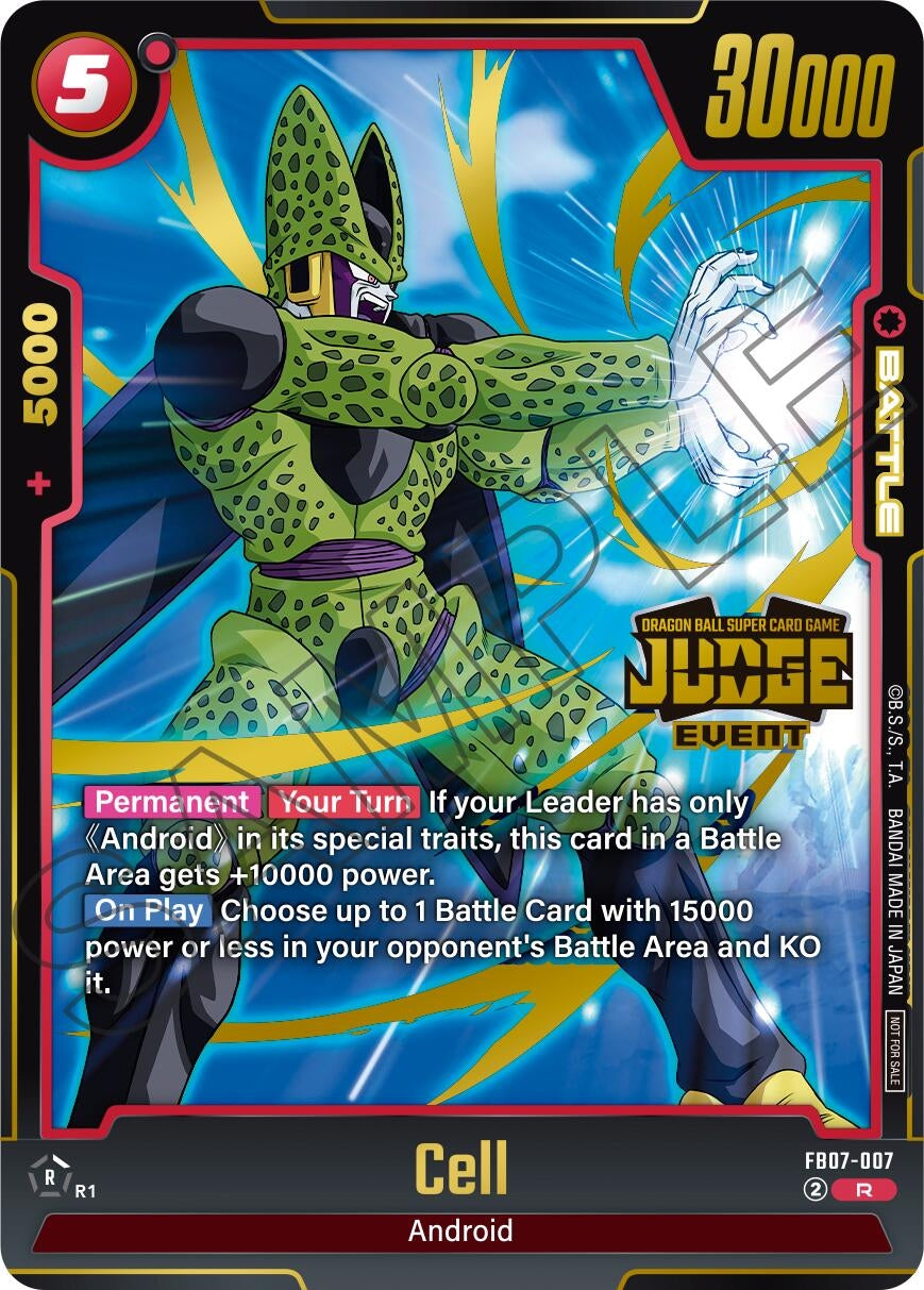 Image for Cell (Judge Pack (Event Judge) 05) (FB07-007) (Tournament and Championship Promos) (DBSFW_TPR) - Dragon Ball Super: Fusion World