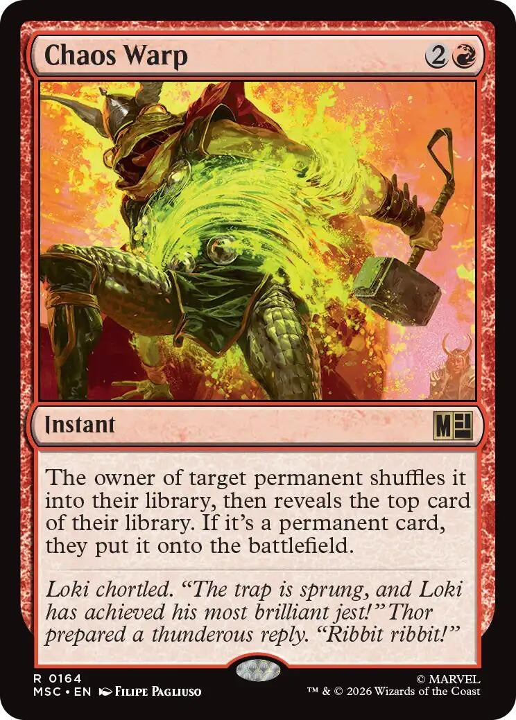 Image for Chaos Warp (164) (Commander: Marvel Super Heroes) - Magic: The Gathering