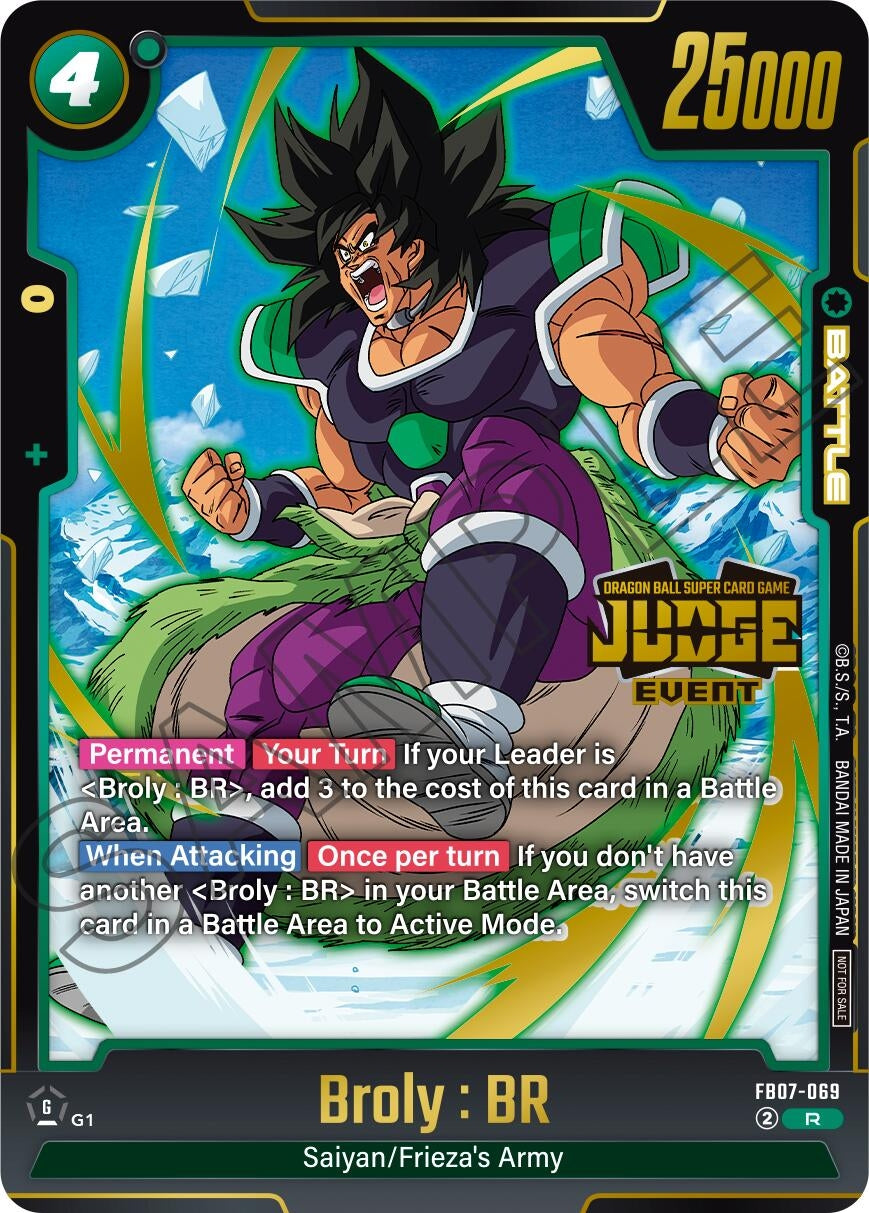 Image for Broly : BR (Judge Pack (Event Judge) 05) (FB07-069) (Tournament and Championship Promos) (DBSFW_TPR) - Dragon Ball Super: Fusion World