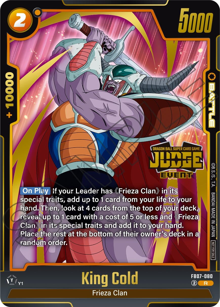 Image for King Cold (Judge Pack (Event Judge) 05) (FB07-080) (Tournament and Championship Promos) (DBSFW_TPR) - Dragon Ball Super: Fusion World