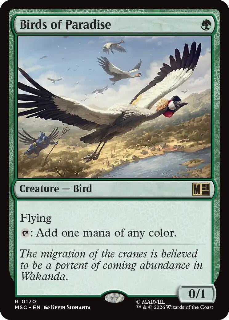 Image for Birds of Paradise (170) (Commander: Marvel Super Heroes) - Magic: The Gathering