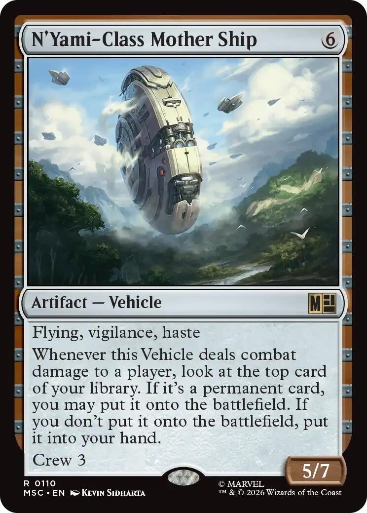 Image for N'Yami-Class Mother Ship (110) (Commander: Marvel Super Heroes) - Magic: The Gathering